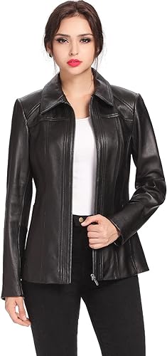 Women Ellen Lambskin Leather Jacket