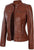 Leather Jackets For Women - Real Lambskin Café Racer Style Causal And Fashionable Women's Leather Jacket