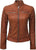 Leather Jackets For Women - Real Lambskin Café Racer Style Causal And Fashionable Women's Leather Jacket