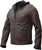 Mens Genuine Lambskin Leather Motorcycle Jacket with Removable Hood in Black Brown