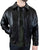 Men's Genuine Leather Classic Bomber Jacket Mens Leather coat with Zip Out Liner