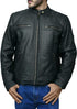 Men’s Black Leather Jacket Vintage Distressed Genuine Lambskin Leather Biker Jacket for Men