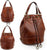 Leather Bucket Bag Full Grain Real Leather Tote Bag for Women