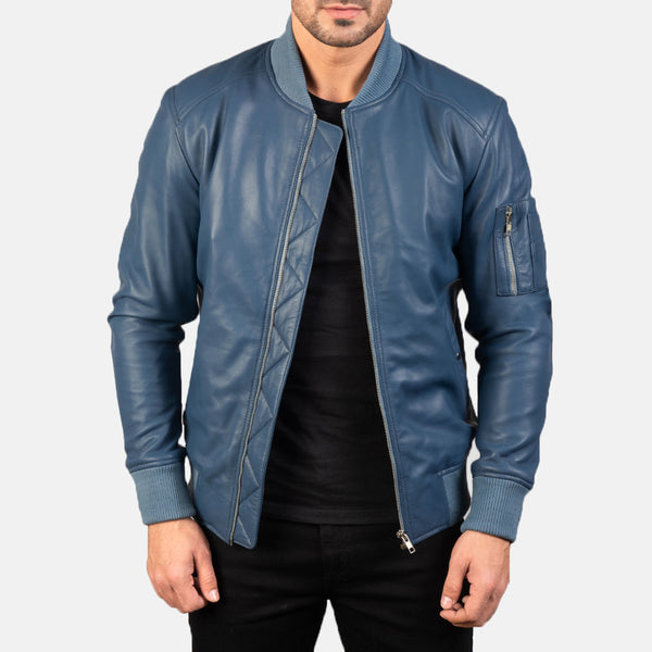 Leather Bomber Jacket