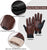 Men's Winter Genuine Leather Gloves Touchscreen Warm Wool and Cashmere Lined