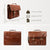 Leather Briefcase for Men Handcrafted Italian Style Full Grain Messenger Bag for Laptop