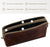 Leather Clutch for Men - Organizer Bag for Men - Wrist Bag - Briefcase Handmade Italian Style - Gift Box Included