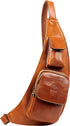 Leather Sling Bag - Crossbody Bag - Messenger Bag for Men and Women - Handmade Shoulder Bag Backpack
